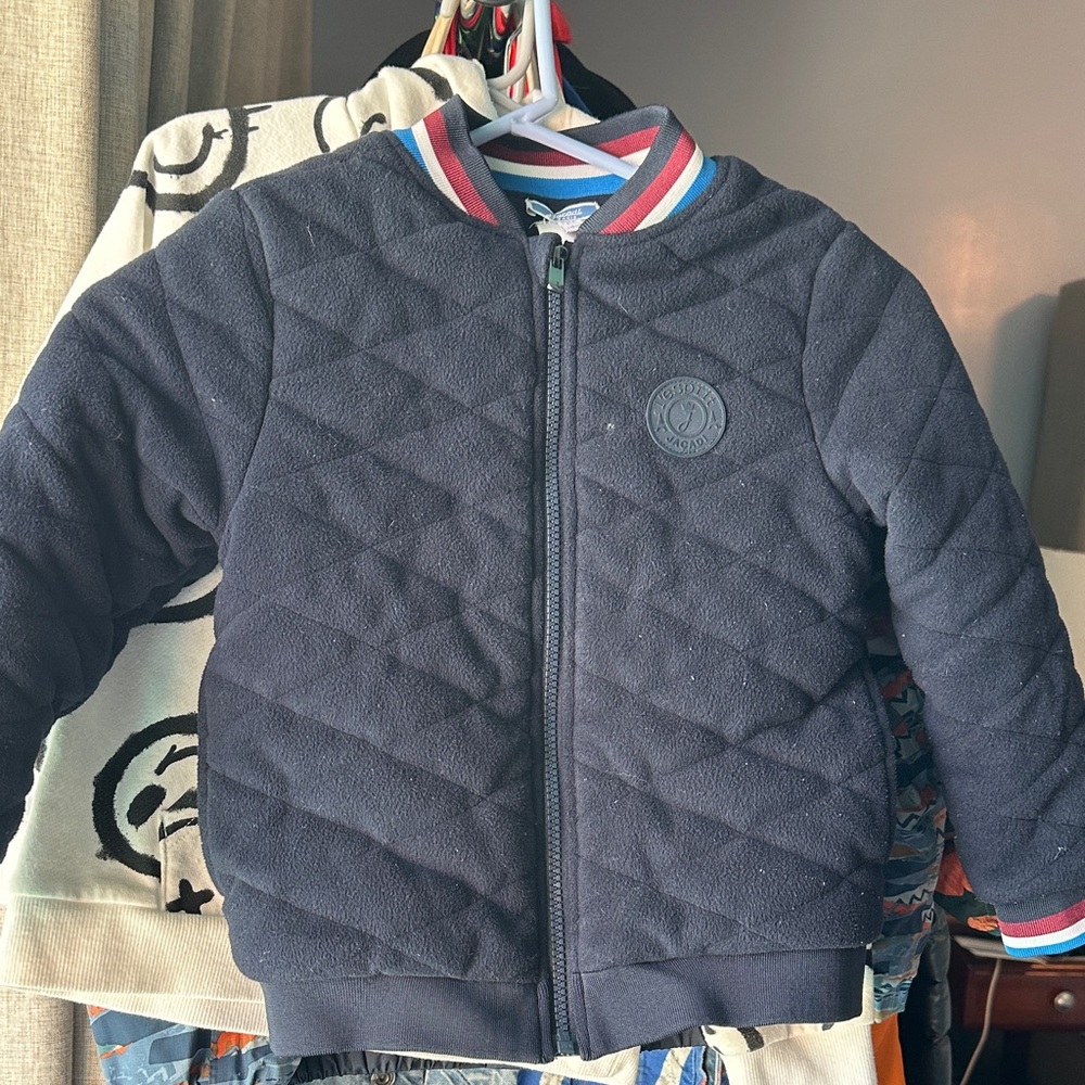 Jacadi Navy Jacket with Red Trim